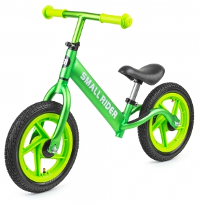 Беговел Small Rider Foot Racer AIR зеленый металлик, надувные колеса
