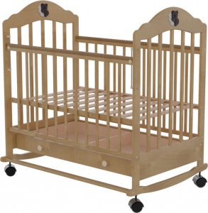 Детская кроватка Briciola-7 колесо-качалка 120 х 60 Светлая