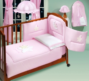 Комплект в детскую кроватку 5 предметов Italbaby Petite Etoile (70х140)